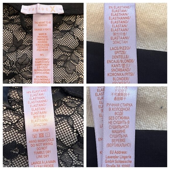 Savage X Fenty S/M Robe Exclusive CLF Racerback Long Sleeve Robe Caviar Black - Picture 8 of 16